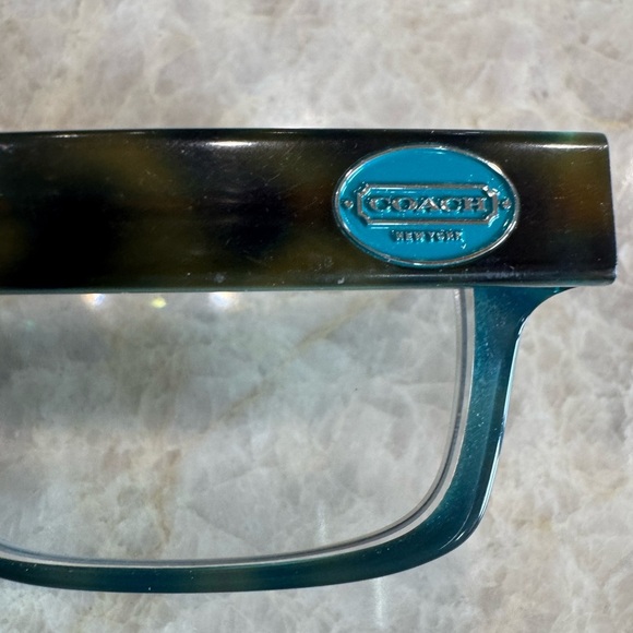 Coach Eyeglasses Frame HC6040 Brooklyn 5116 Tortoise/Teal Women 52[]16‎ 135 - Picture 3 of 5